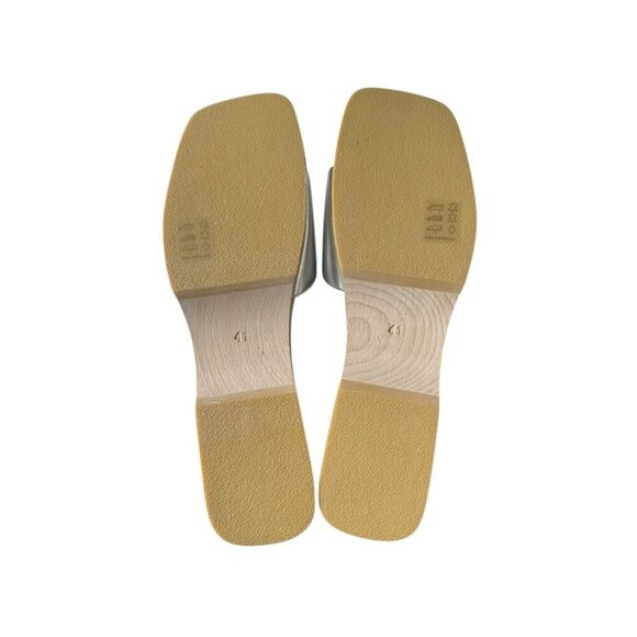 BY FAR Sam Clog Sandals In Silver, Size 41EU New in box - Picture 8 of 14